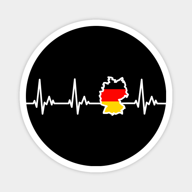 German Flag My Heart Beats for Germany Magnet by samshirts